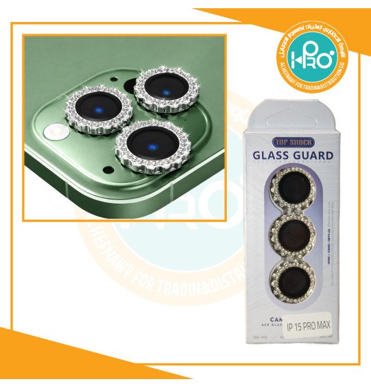 عدسات كاميرا TOP SHOCK استراس ترس ايفون IP 15 PRO MAX