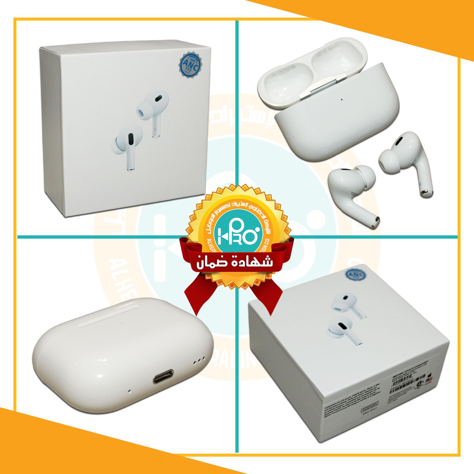 ايربود PRO 2 كواليتى عالى 4 مايك ANC 777 MODEL : 2699-A2700