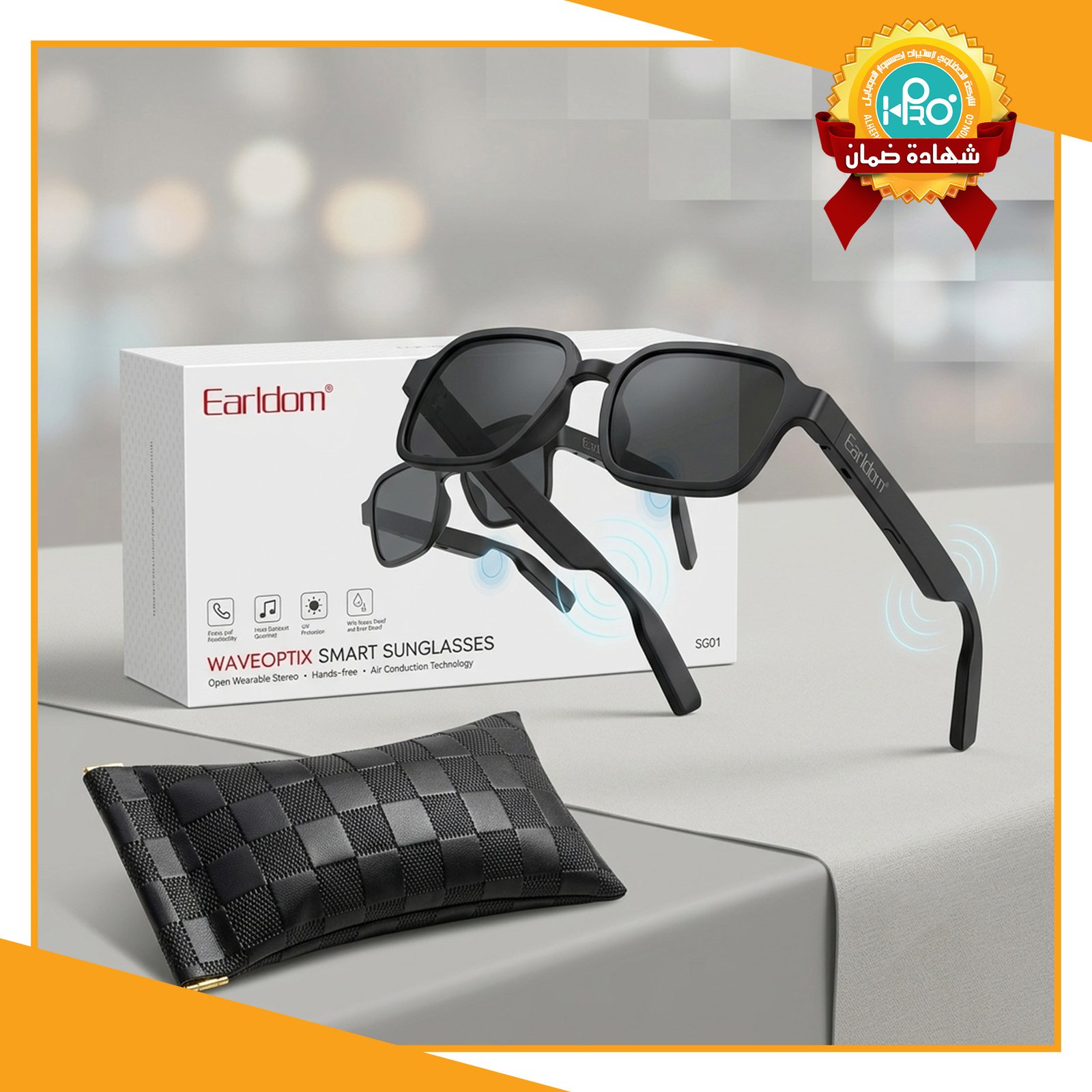 نضارة ايربود اصلية شركة EARLDOM - SG01