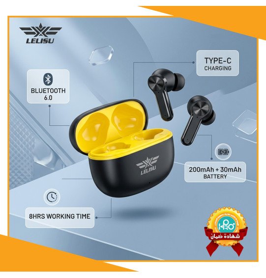 ايربود اصلية شركة LELISU LS-TW8  عزل ضوضاء 4 مايك