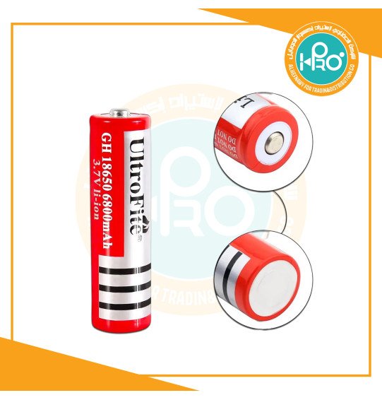 بطاريه ليثيوم حجر لمكن الحلاقة والصب المايك والليزر ULTRA FIRE 18650-6800MH 4.2V