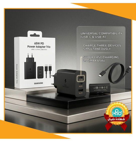 شاحن سامسونج 65 وات اصلى مواصفات خليجى EP-T6530