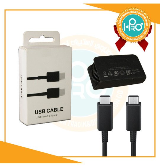 كابل تايب سى * تايب سى SAMSUNG USB TYPE-C TO TYPE-C - 3A - EP-DN975 