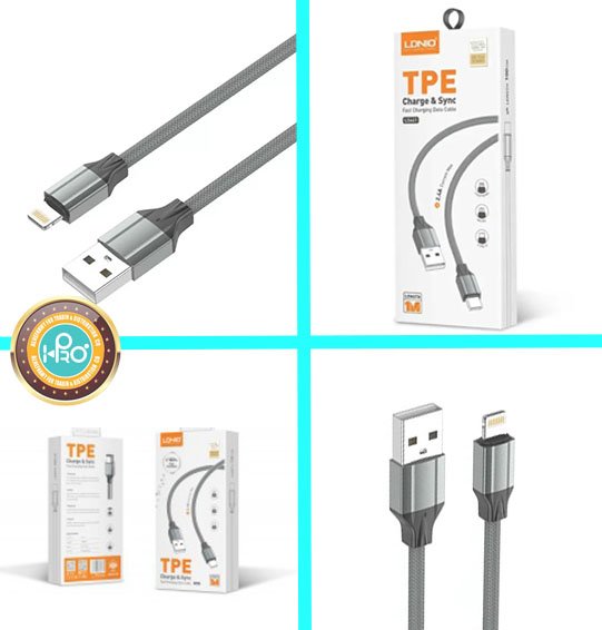 كابل ايفون اصلى شركة LDNIO LS441       