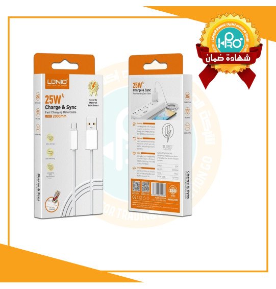 كابل مايكرو اصلى شركة 25 وات LDNIO LS891