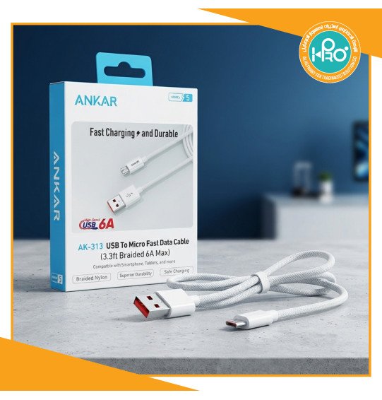 كابل مايكرو 6 امبير  ANKER AK-313