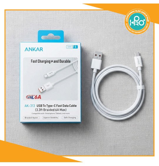 كابل تايب سى 6 امبير  ANKER AK-313