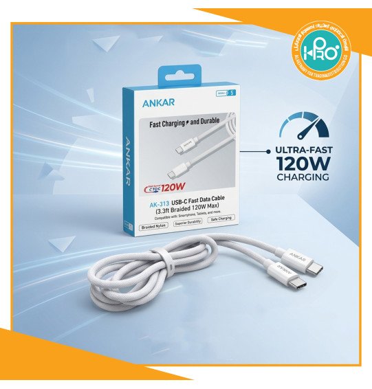 كابل تايب سى * تايب سى 120 وات ANKER AK-313