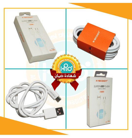 كابل تايب سى اصلى شركة سوبر فوك 100 وات X-SCOOT CL-148
