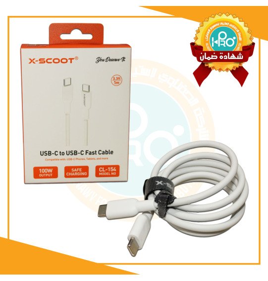 كابل تايب سى * تايب سى اصلى شركة 100 وات X-SCOOT CL-154