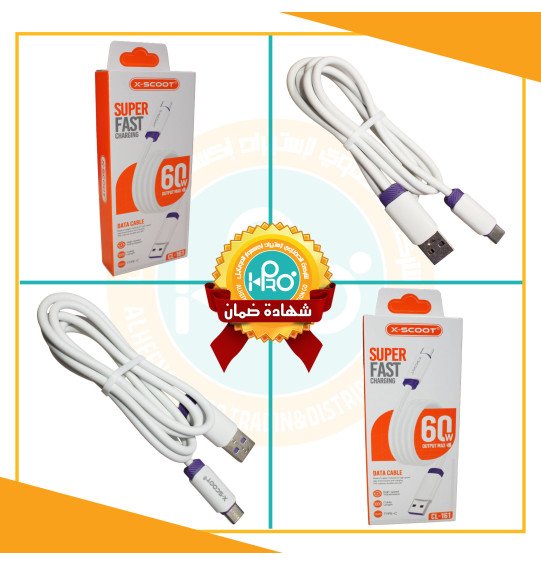 كابل تايب سى اصلى شركة 60 وات X-SCOOT CL-161