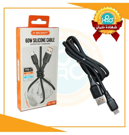 كابل تايب سى اصلى شركة 60 وات ضد القطع X-SCOOT CL-162