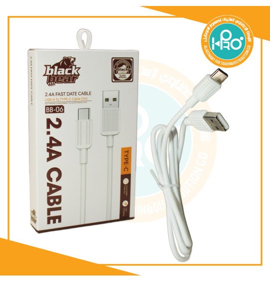 كابل تايب سى اصلى شركة BLACK BEAR BB-06