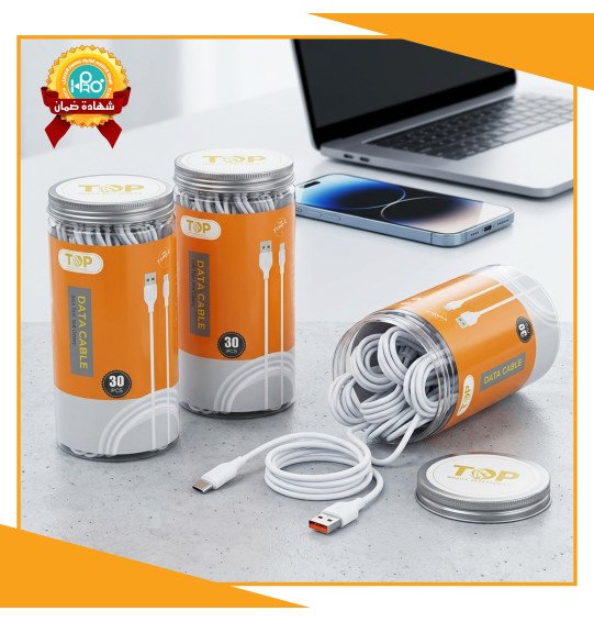 كابل تايب سى برطمان 30*1 اصلى شركة TOP