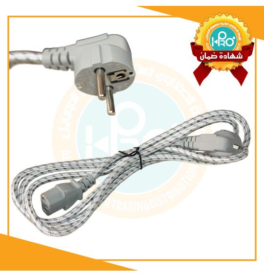 كابل باور كمبيوتر سلك مكواه جودة عالية طول 2 متر GIGAMAX