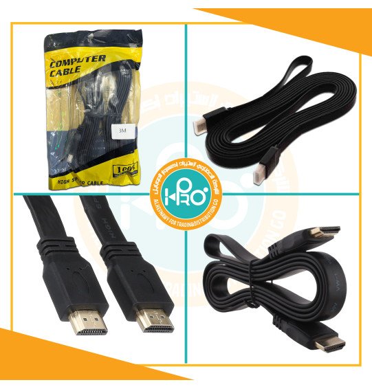 كابل HD فلات 3 متر COMPUTER CABLE 