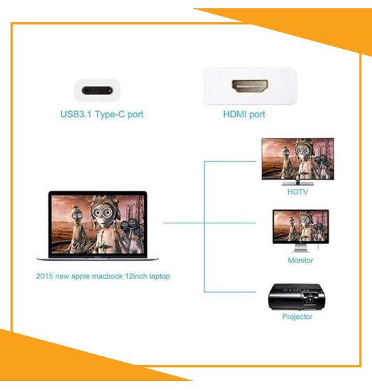 تحويلة من تايب سى الى HDMI اصلية شركة SKY TECH