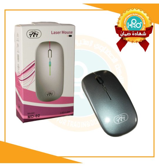 ماوس شحن وايرلس  اتصال بلوتوث + قطعه اصلى شركة TRIPLE SEVEN 777 MD-02