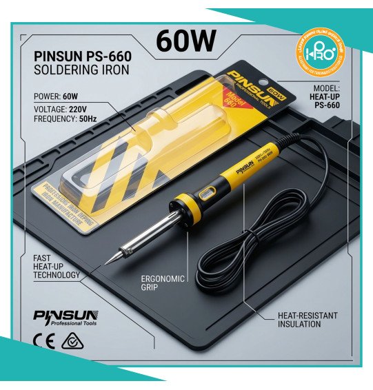 مكوة لحام 60 وات PINSUN MODEL : 660