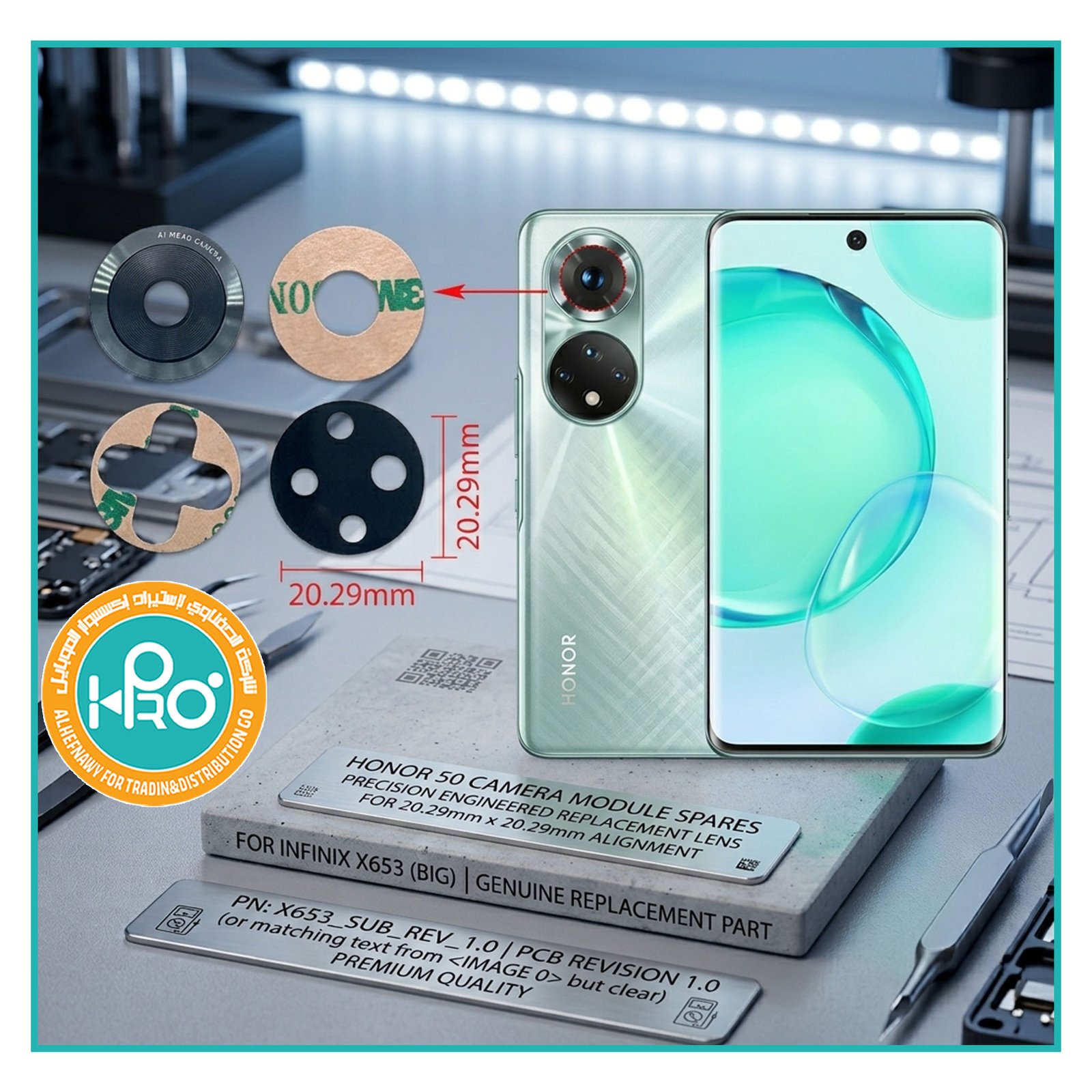 عدسة كاميرا هواوي HONOR 50