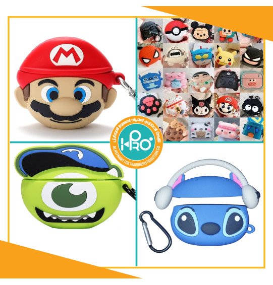 جراب ايربود شخصيات كرتونية  PRO 3