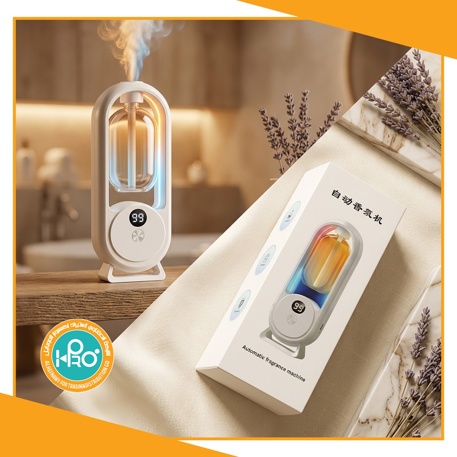 فواحة مضيئة AUTOMATIC FRAGRANCE MACHINE MODEL : 14500-307V