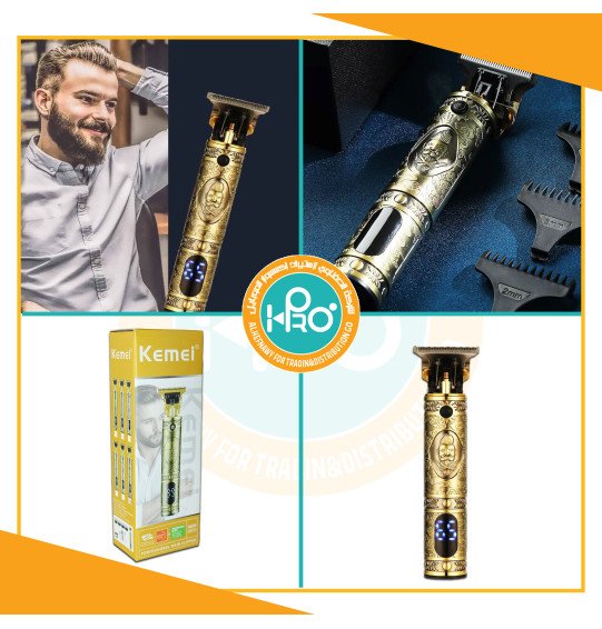 ماكينة حلاقة فرعونى بشاشة ديجيتال KEMEI KM-T9