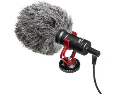 مايك فارو عازل هواء بسوكيت 3.5 ملى AUX اصلى شركة BOYA BY-MM1