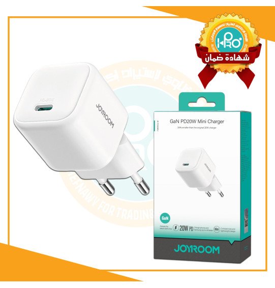 راس شاحن 20 وات اصلية شركة JOYROOM JR-TCG08EU
