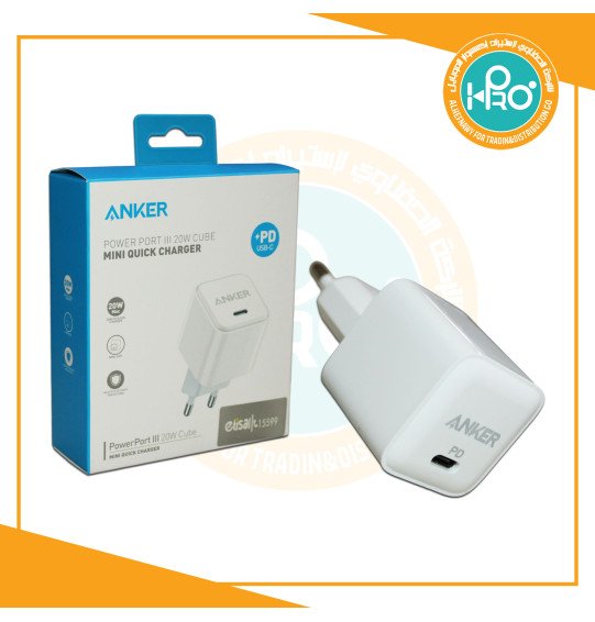 راس شاحن ايفون 20 وات ANKER كوبى (فيشة مسمار)