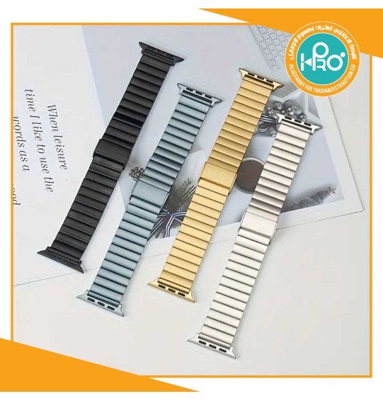 استيك ساعه معدن مقاس L42/44/45/49 - GUOI 